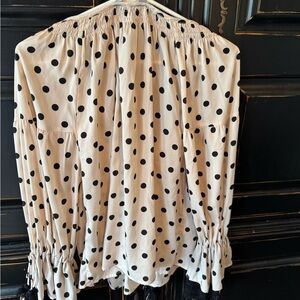 Stylish Off-Shoulder Polka Dot Blouse